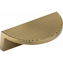 Barrington Eclipse Ribbed Kitchen Handle | Brushed Satin Brass