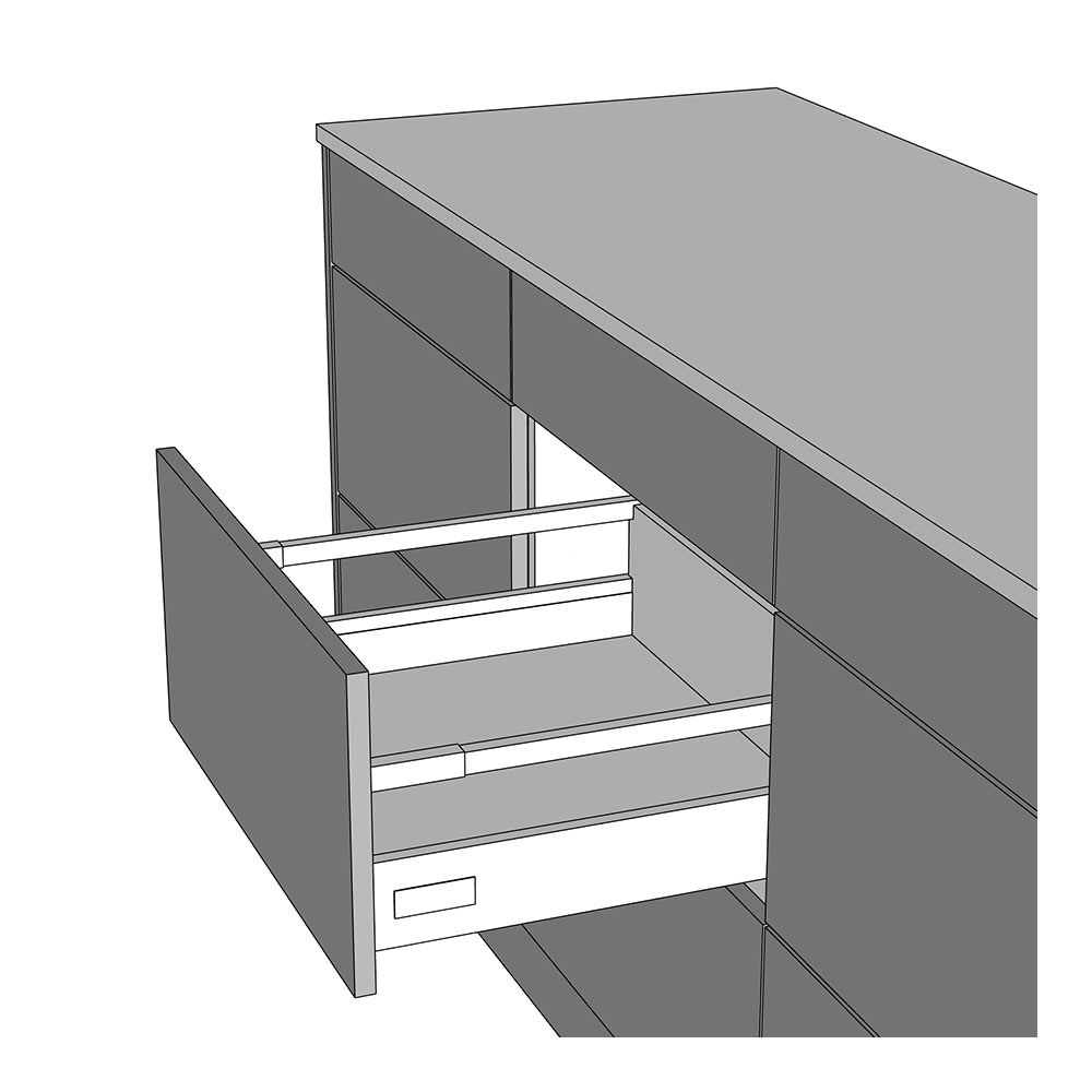 Hettich Atira High Sided Deep Drawer Boxes Soft Close