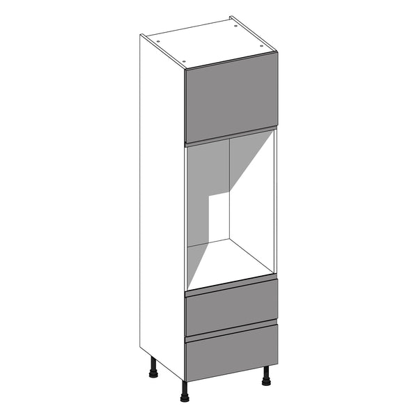 Jayline Supermatt White | White Double Oven Housing With 2 Pan Drawers | 600mm