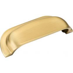 Hampton Cup Kitchen Handle | Brushed Satin Brass