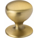 Hampton Knob Kitchen Handle | Brushed Satin Brass