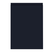 A sample door with a supermatt indigo blue finish and a J profile handleless design.