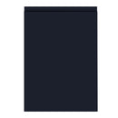 A sample door with a supermatt indigo blue finish and a J profile handleless design.