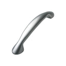 Oval End D Kitchen Handle | Satin Chrome