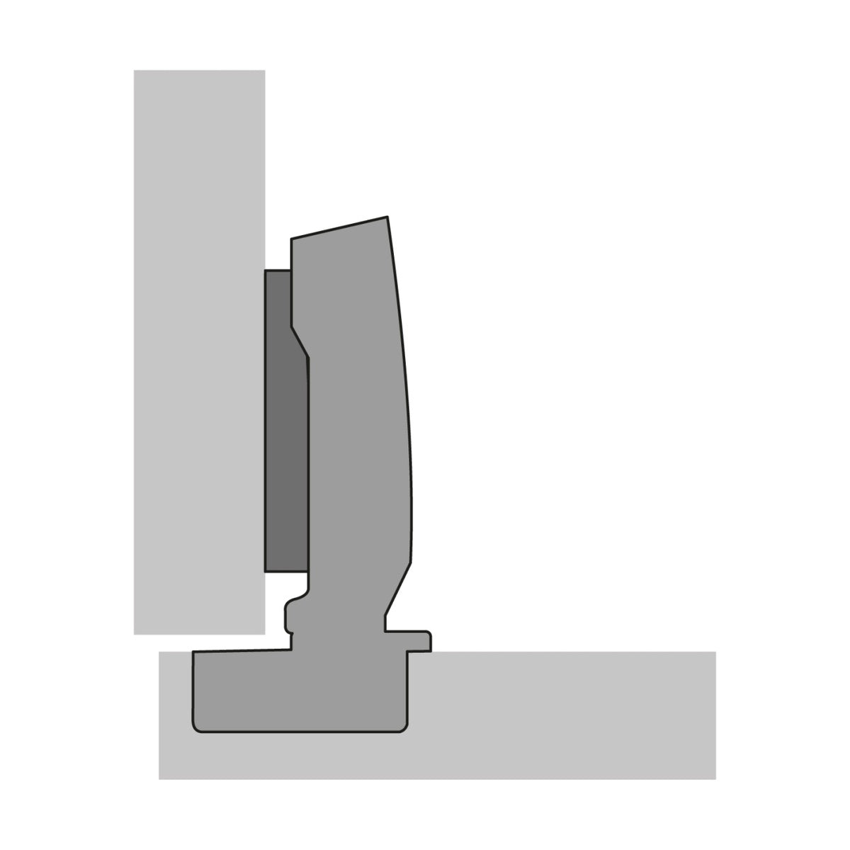 Hettich 110 Degree Soft Close Hinge & Plate (Sensys 8645i)