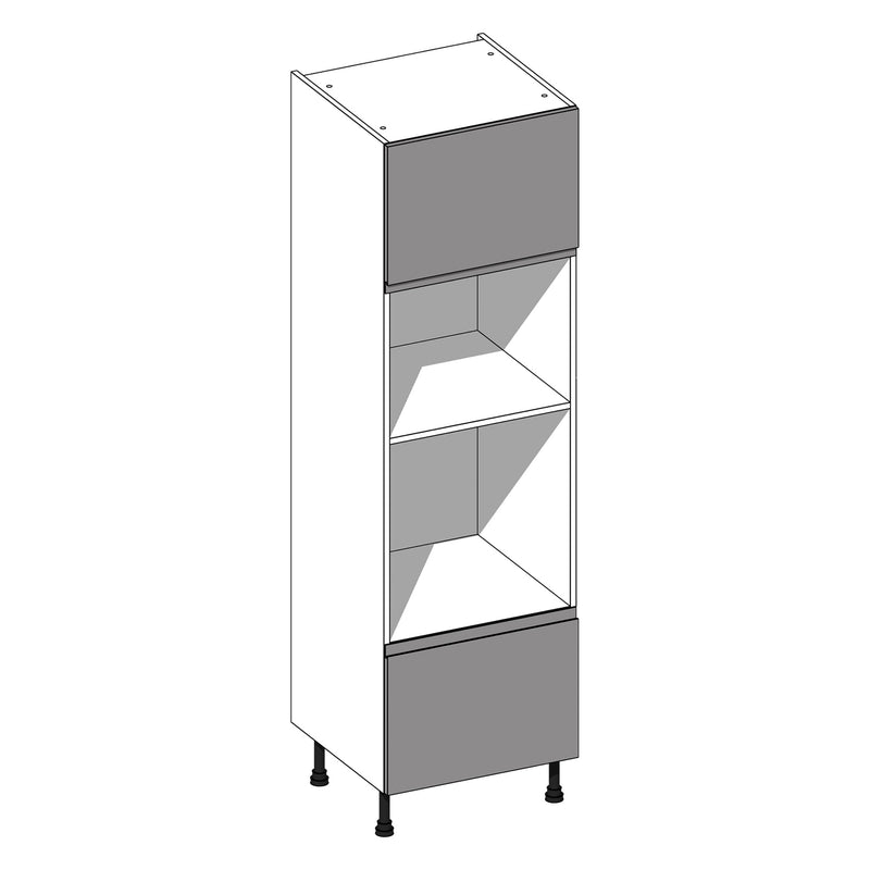 Jayline Supermatt Graphite | Dust Grey Single Oven & Micro/Combi Housing With 1 Pan & 1 Internal Drawer | 600mm