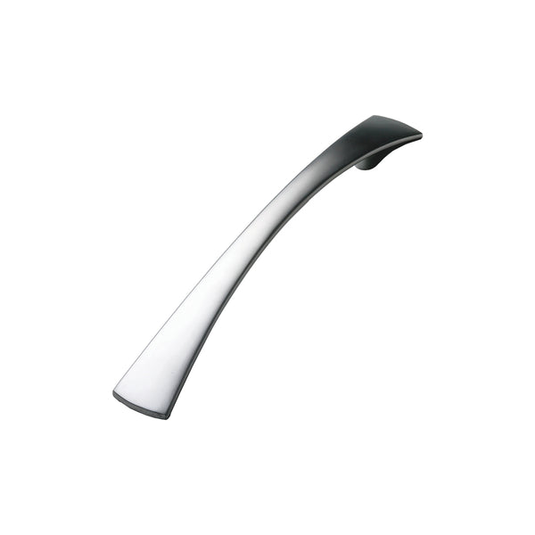 Tapered Bow Kitchen Handle | Satin Chrome