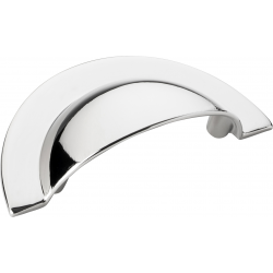 Trafalgar Cup Kitchen Handle | Polished Nickel
