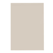 A plain beige handleless Jayline door with a J-Pull style, made of MDF with a Supermatt finish.
