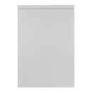 A handleless Jayline kitchen door in supermatt light grey finish.